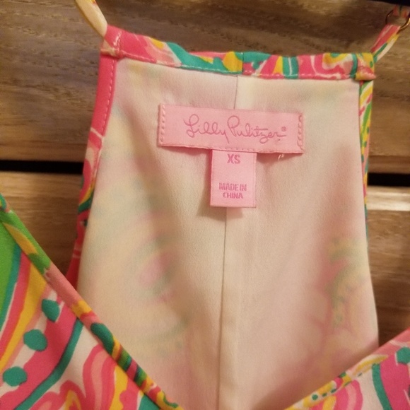 Lily Pulitzer Silk Slip Dress NWOT - Picture 3 of 4